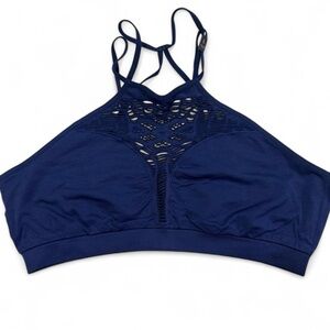 Navy Blue Lace Bralette - Y2K (New)